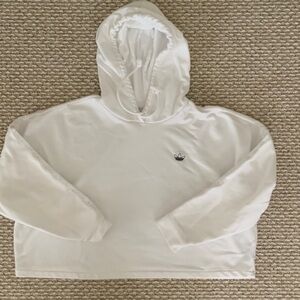 Adidas Classic White Cropped Pullover